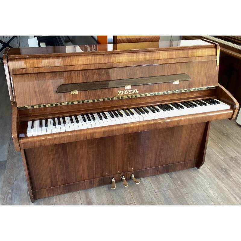 PIANO DROIT PLEYEL MONCEAU 102 CM NOYER BRILLANT