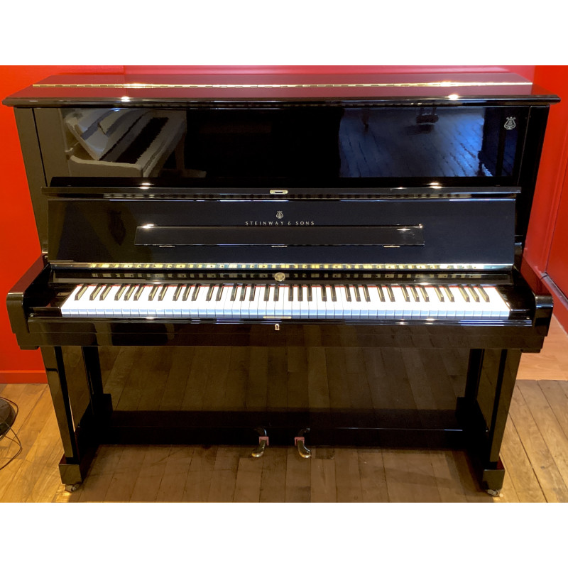 PIANO DROIT STEINWAY & SONS V125 NOIR BRILLANT