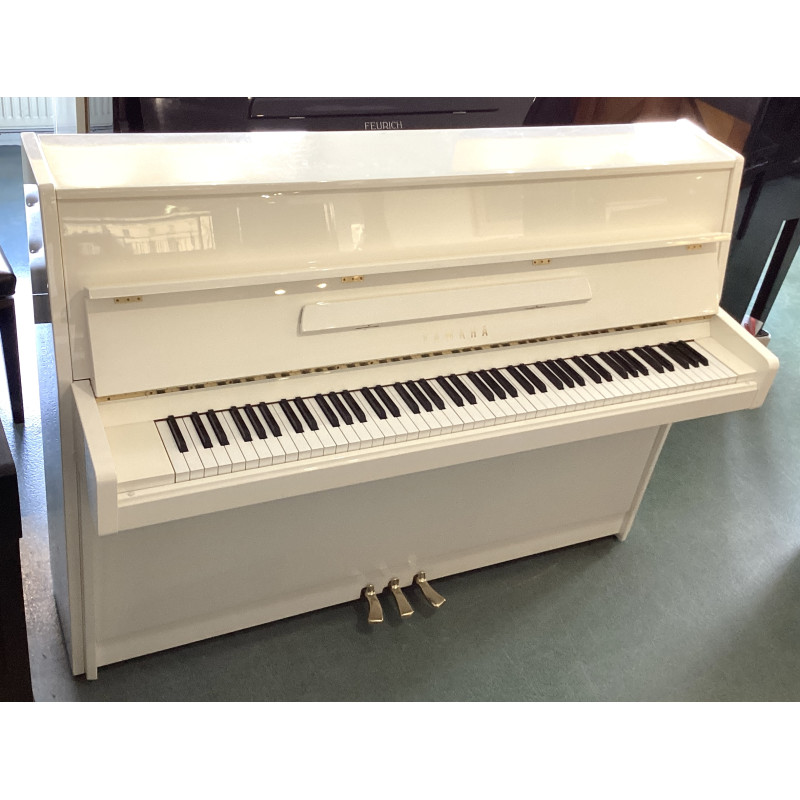 PIANO DROIT YAMAHA M110 BLANC BRILLANT