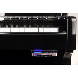 PIANO DROIT SILENCIEUX FEURICH 122 UNIVERSAL NOIR BRILLANT