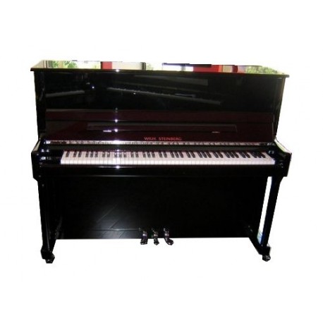 PIANO DROIT Wilh.Steinberg WST 118 III Noir Brillant/Chrome ou Laiton