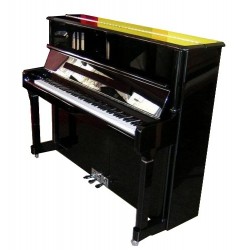 PIANO DROIT Wilh.Steinberg P-125 E Noir Brillant/Chrome
