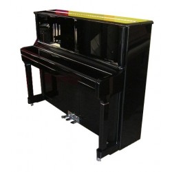 PIANO DROIT Wilh.Steinberg P-125 E Noir Brillant/Chrome