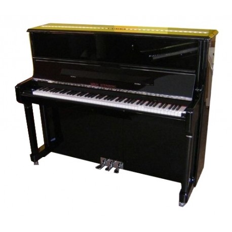 PIANO DROIT Wilh.Steinberg P-125 E Noir Brillant/Chrome