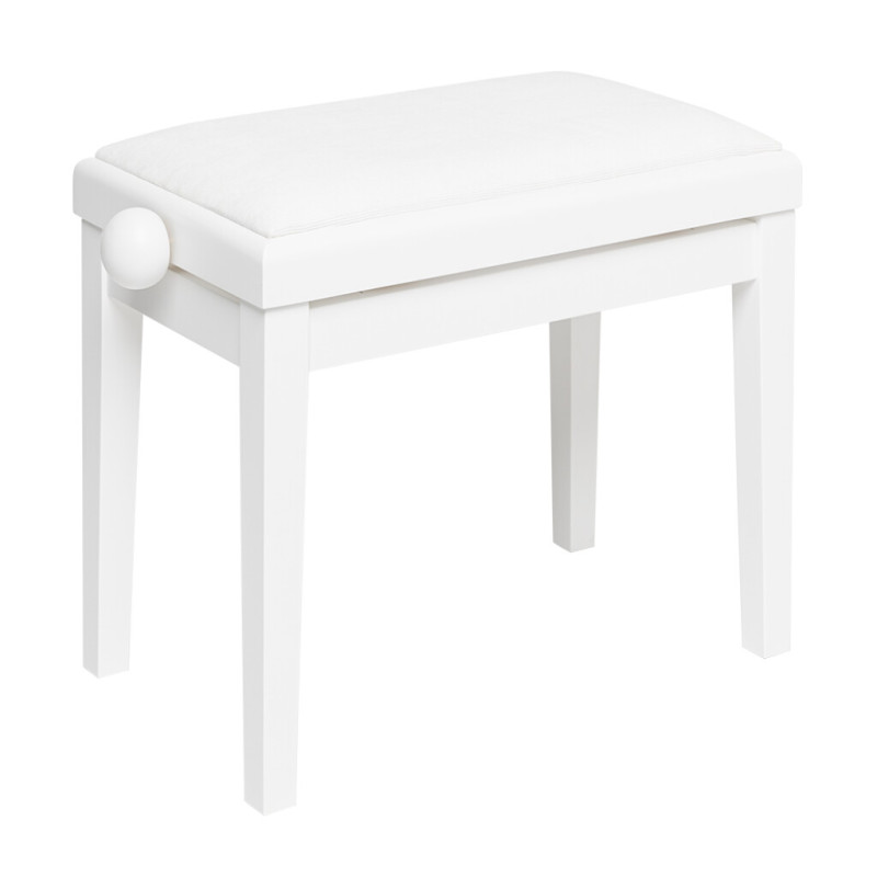 BANQUETTE PIANO RÉGLABLE DELUXE BLANC BRILLANT