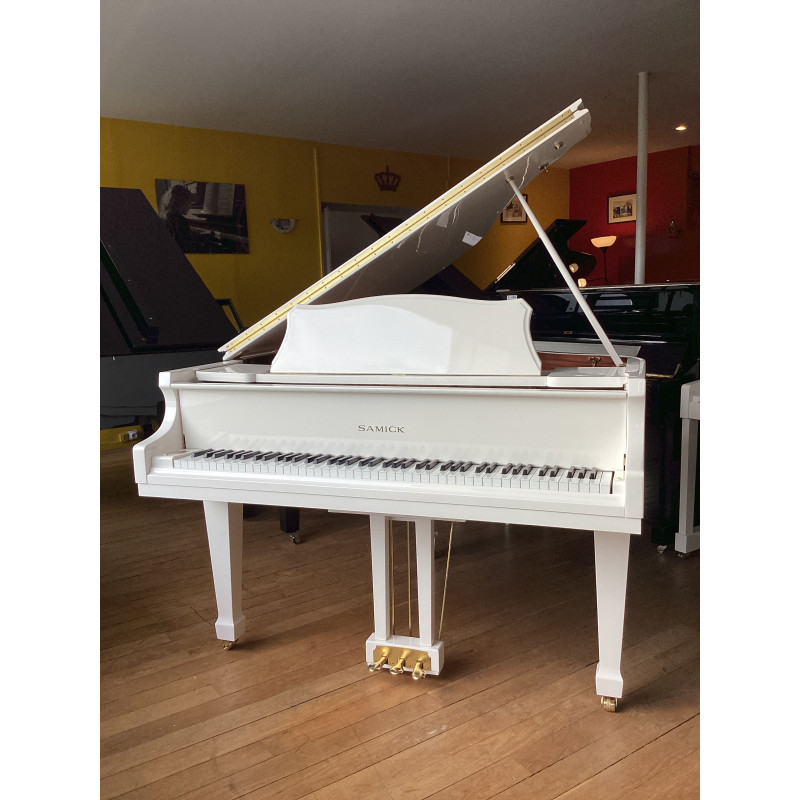 Piano à queue SAMICK SIG-48 Blanc Brillant 148 cm