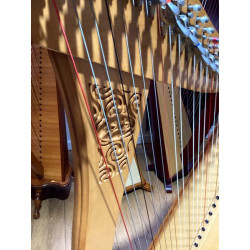 Harpe CAMAC, modèle AZILIZ 34 cordes Erable Naturel