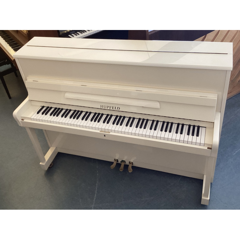 Piano droit HUPFELD 110 Elégance Blanc Brillant Piano droit HUPFELD 110 Elégance Blanc Brillant