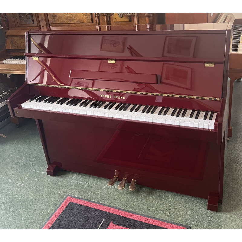 Piano droit YOUNG CHANG U-109 Prune Brillant Piano droit YOUNG CHANG U-109 Prune Brillant