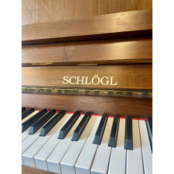 Piano droit SCHLÖGL 109 Moderne Noyer Satiné