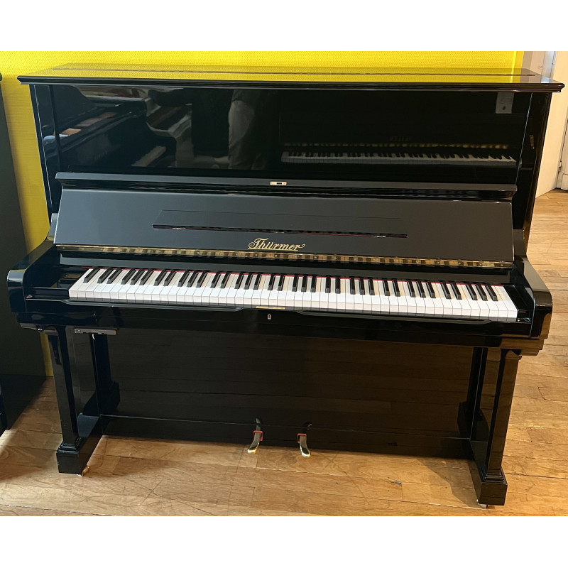 Piano droit THÜRMER Meissen 135 cm finition noir brillant Piano droit THÜRMER Meissen 135 cm finition noir brillant