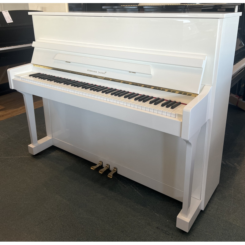 PIANO DROIT Hermann Jacobi UP-117 Blanc brillant PIANO DROIT Hermann Jacobi UP-117 Blanc brillant