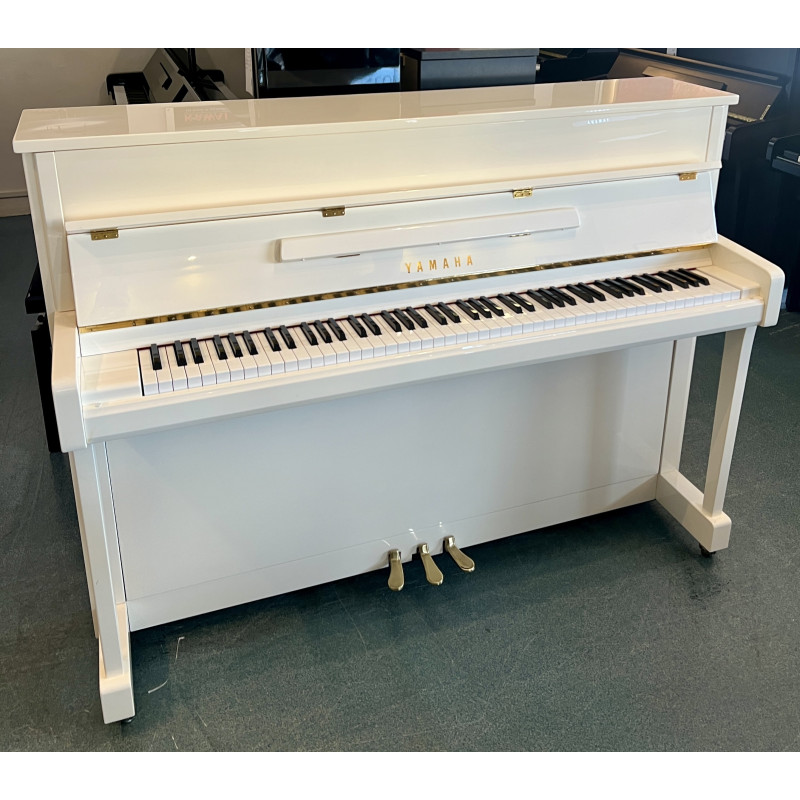 YAMAHA B2 Blanc Brillant Piano Droit