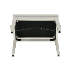 Banquette Ivoire Brillant / Velours Beige Deluxe Réglable Pour Piano