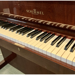 Piano Droit SCHIMMEL 112/9 avec 2 lampes acajou et banquette Piano Droit SCHIMMEL 112/9 avec 2 lampes acajou et banquette