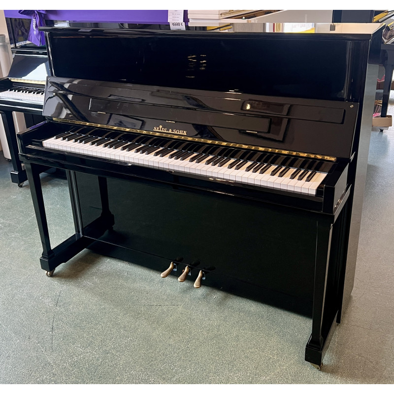 SEIDL & SOHN 120-SL Noir Brillant Piano Droit 120 cm