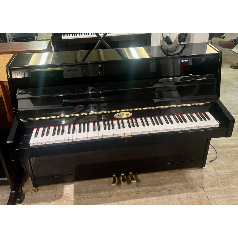KEILBERG UP108 Piano Droit Noir Brillant