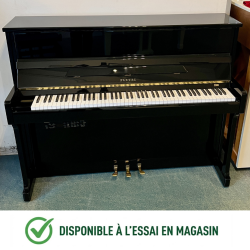 PLEYEL 114 Académie Piano Droit Noir Laqué