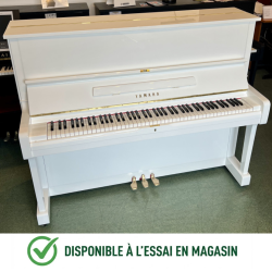 YAMAHA U1 Blanc Brillant Piano Droit