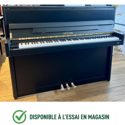 PIANO DROIT SEILER 116 MODERN  Noir Mat
