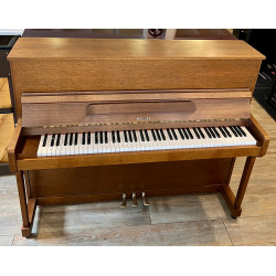 Piano droit Hellas Heroica 116 cm Noyer Satiné