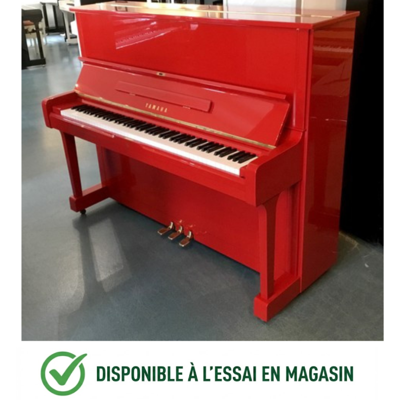 Piano Droit YAMAHA U1 121cm Rouge brillant