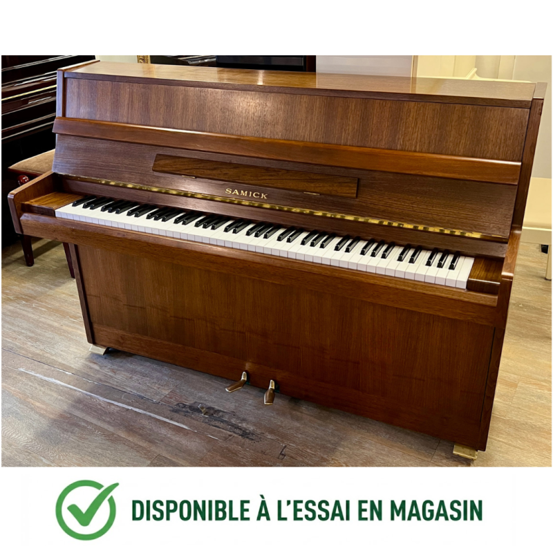 Samick S-105 Piano Droit couleur Noyer Satiné