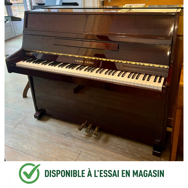 Piano droit YOUNG CHANG U-109 Acajou Brillant