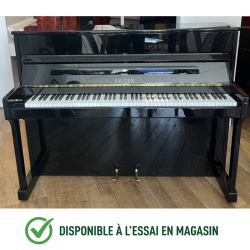 PIANO DROIT SAUTER Carus 114 finition Noir Brillant