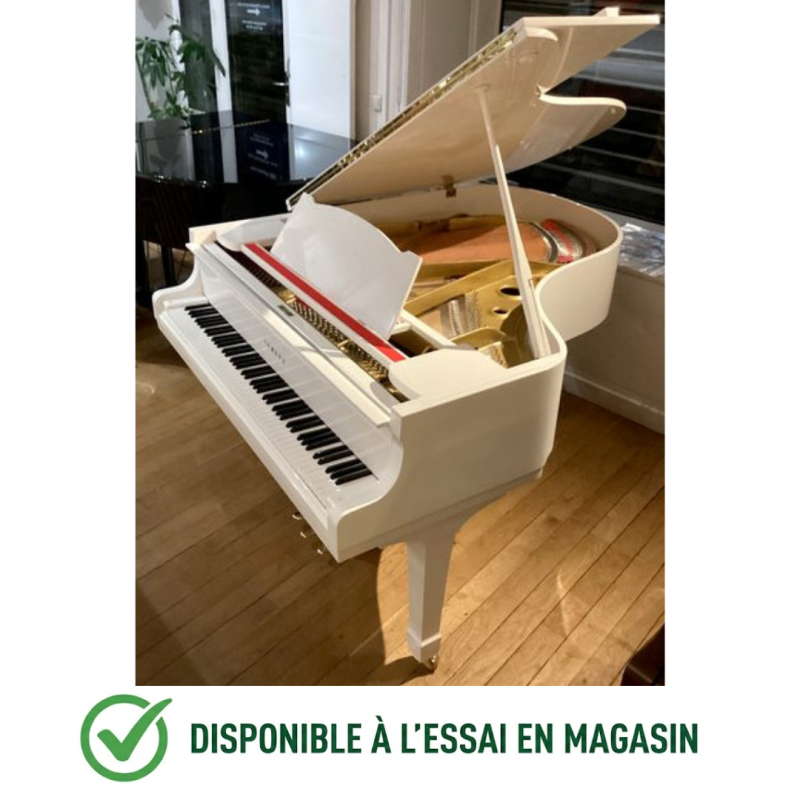 PIANO A QUEUE YAMAHA G2 BLANC BRILLANT 173 CM