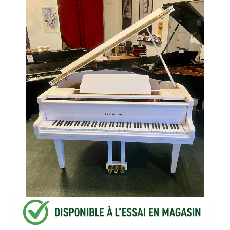 Hyundai G50A Piano à queue finition Blanc Brillant