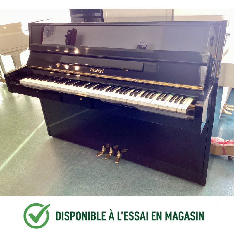 Maeari 821 Piano Droit Finition Noir Brillant