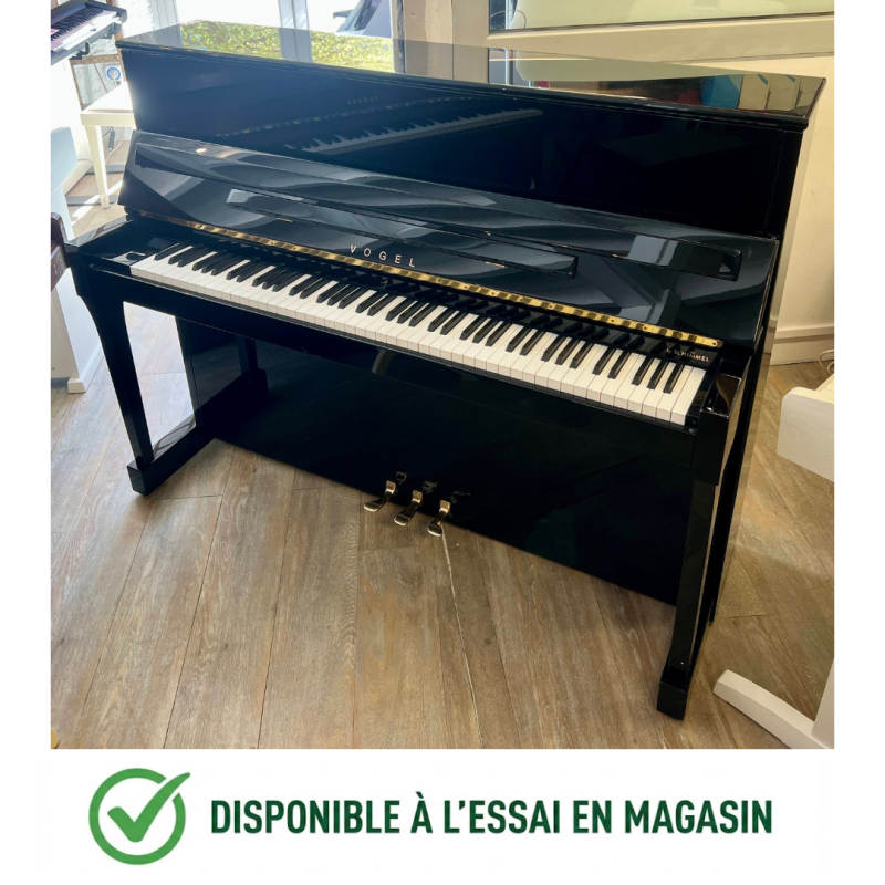 VOGEL by SCHIMMEL 115 T PIANO DROIT NOIR BRILLANT