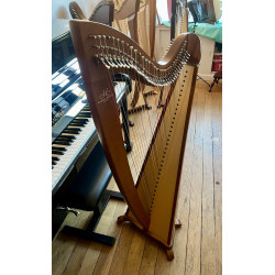 Harpe Occasion CAMAC, modèle TELENN 34 cordes Finition Merisier