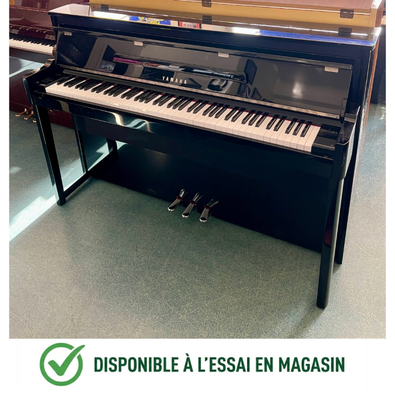 YAMAHA NU1X PIANO HYBRIDE OCCASION NOIR BRILLANT