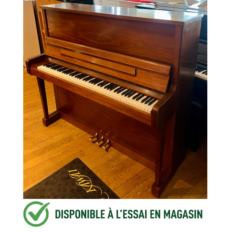 Piano droit ED SEILER 130 cm finition Noyer Satiné