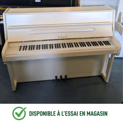 PLEYEL Marigny Blanc Mat Piano droit 113 cm