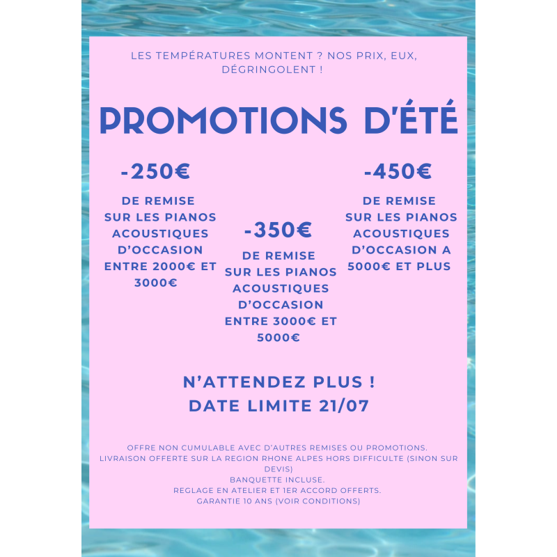 PROMOTIONS D'ETE