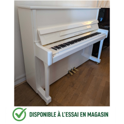 WILH.STEINBERG P118 PIANO DROIT d'occasion finition Blanc Brillant/Laiton