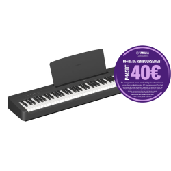 PIANO PORTABLE YAMAHA P145 B NOIR MAT