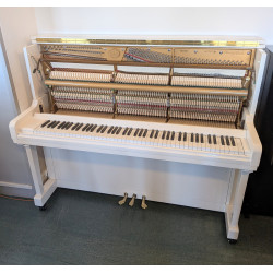 GEORGE STECK US-26T Piano Droit finition Blanc Brillant