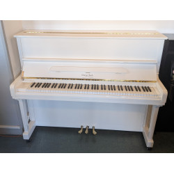 GEORGE STECK US-26T Piano Droit finition Blanc Brillant