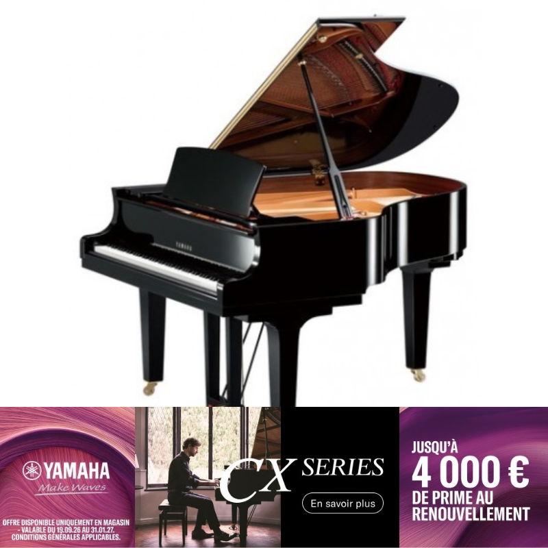 PIANO A QUEUE YAMAHA C2X 173cm Noir brillant