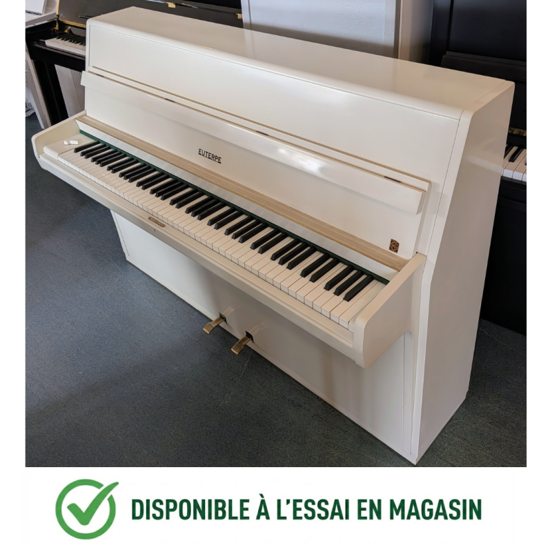 EUTERPE 104cm Piano droit finition Blanc Mat