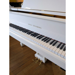 WILH.STEINBERG P 152 avec système silencieux PIANO A QUEUE Blanc brillant d'occasion