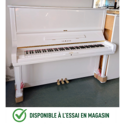 YAMAHA U3 131cm Piano Droit Blanc brillant