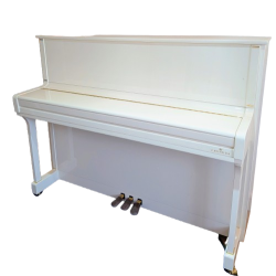 C. BECHSTEIN R118 Blanc Brillant PIANO DROIT