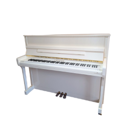 C. BECHSTEIN R118 Blanc Brillant PIANO DROIT