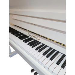C. BECHSTEIN R118 Blanc Brillant PIANO DROIT