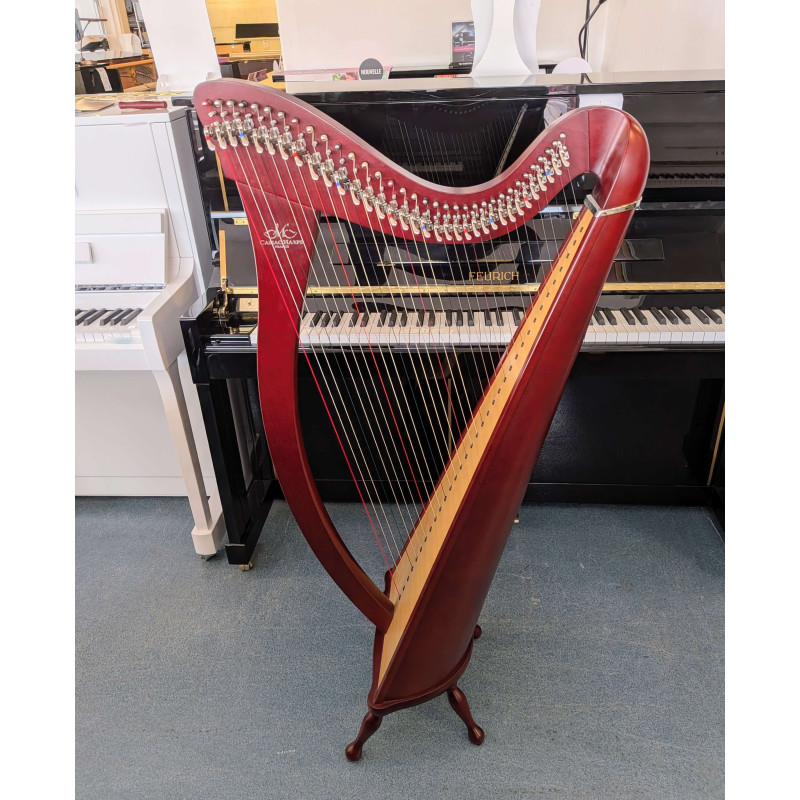 Harpe celtique Camac Hermine 34 cordes Acajou